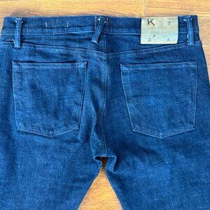 Hiroshi Kato Selvedge Denim Jeans Made in USA Mens 34 Dark Indigo Slim